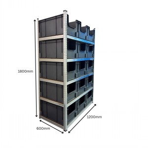 Boltless Shelving Kit with 15 x 55L Pick Bins